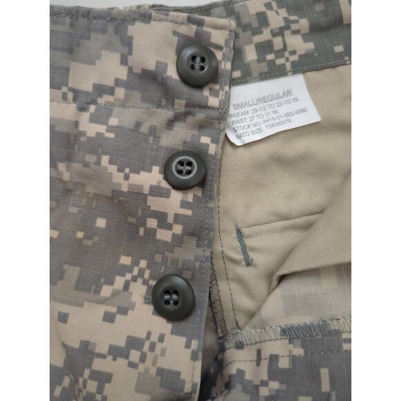 USGI ACU Camouflage Army Combat Uniform Trousers Cargo Pants Small 30 x 30 - Picture 4 of 11